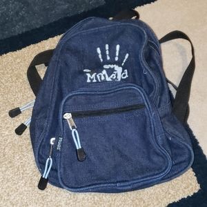 Mudd small jean backpack